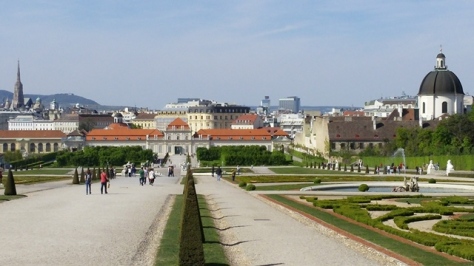Belvedere Palace gardens.